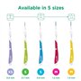 GUM BI-DIRECTION Brossettes interdentaires orientables en 2 positions | Positionnement à 90° | Nettoyage des dents et éliminatio