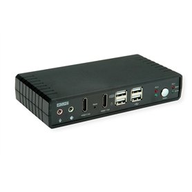 ROLINE commutateur Audio KVM Dual Head HDMI 4K60