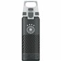SIGG - Gourde Transparente en Tritan - Total Color DFB Anthracite - Convient Aux Boissons Gazeuses - Lavage Au Lave-Vaisselle -