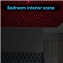 Romantique USB voiture Toit Étoile Starlight Lumières Projecteur Lampe d'ambiance de voiture intérieur Nuit Éclairage Portable L