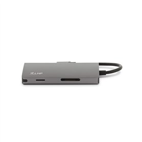 LMP USB-C mini Dock 8-ports avec HDMI - 3x USB 3.0 - Ethernet - SD/MicroSD - charge USB-C - Gris sidéral