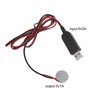 NOPOXA Câble de charge USB vers 3 V CR2032 avec adaptateur de type C pour piles CR2032 3 V pour appareils CR2032 Powegules