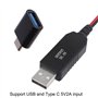 NOPOXA Câble de charge USB vers 3 V CR2032 avec adaptateur de type C pour piles CR2032 3 V pour appareils CR2032 Powegules