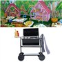 Mini barbecue 1:12 Artisanat fin Miniature Accessoires de maison de poupée pour décorations de maison de poupée