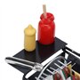 Mini barbecue 1:12 Artisanat fin Miniature Accessoires de maison de poupée pour décorations de maison de poupée