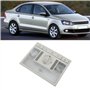 Akozon Éclairage Intérieur de Camping-car, Lampe de Lecture à Dôme Gris 6Q0959613A Remplacement D'accessoire de Voiture 6QD94710