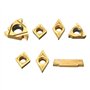 EsportsMJJ 7Pcs 12Mm Tige Tour Set Barre D'Alésage Tournage Kit Porte-Outils avec Inserts en Carbure