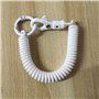 Haiki Porte-clés en spirale extensible, porte-clés rétractable à ressort hélicoïdal, porte-clés en alliage, porte-clés coloré po