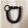 Haiki Porte-clés en spirale extensible, porte-clés rétractable à ressort hélicoïdal, porte-clés en alliage, porte-clés coloré po
