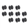 Shanrya Roulement de Baby-Foot, 10 Paires Noire Plastique Tables de Baby-Foot, Hauteur Interne Réglable de 23 à 34mm, 5529 Roule