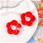DIIOOMIEEU Pendentifs en résine teintée avec cinq fleurs creuses - Accessoires de bijoux pour boucles d'oreilles, bijoux artisan