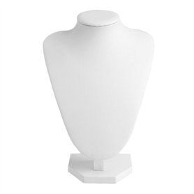 ZEKANXX Collier Chaîne Bijoux Buste Présentoir Mannequins Collier Buste Bijoux Buste Présentoir avec Cuir Synthétique pour Femme