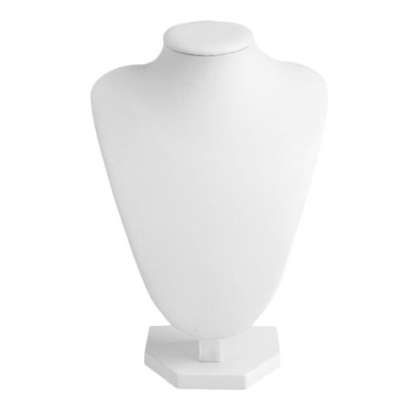 ZEKANXX Collier Chaîne Bijoux Buste Présentoir Mannequins Collier Buste Bijoux Buste Présentoir avec Cuir Synthétique pour Femme