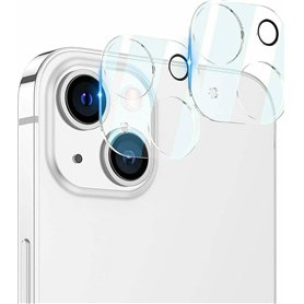 Cracksin [Lot de 2] Protection d'appareil photo pour iPhone 14 [6