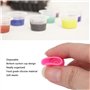 Cup Tatouage, 300pcs Silicone de Qualité Alimentaire Gobelets D'encre de Tatouage avec Ventouse Inférieure pour Contenir le Pigm