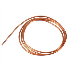 Tube en cuivre souple 2M - Tube en Cuivre Flexible OD 3mm x ID 2mm Tuyau à bobine souple pour réfrigérateur de climatiseur