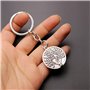 Lot de 2 Porte-clés Bleu Turc Mauvais œil, Porte-clés en Verre avec Porte-clés Ornement Bijoux Amulette, Accessoires en Bleu de 