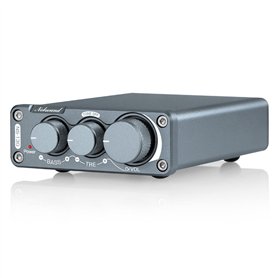 Nobsound TPA3116 Amplificateur stéréo numérique 2 canaux 100 W x 2 Hi-Fi Classe D Amplificateur stéréo avec contrôle des aigus e