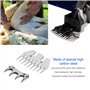 2 Pcs Acier Au Carbone 9 Dents Moutons Cisailles Lame Dent Droite 10mm Espacement Des Dents Laine Tondeuse Peigne Cutter Tondeus