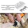 2 Pcs Acier Au Carbone 9 Dents Moutons Cisailles Lame Dent Droite 10mm Espacement Des Dents Laine Tondeuse Peigne Cutter Tondeus