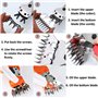 2 Pcs Acier Au Carbone 9 Dents Moutons Cisailles Lame Dent Droite 10mm Espacement Des Dents Laine Tondeuse Peigne Cutter Tondeus