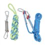 PENO Jouet de Corde pour Chien avec Perche à Ressort, Corde élastique pour Chien à Ressort en Acier Inoxydable pour Jouer en Ple