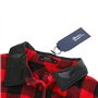 Lot de 200 étiquettes de vêtements en nylon noir avec fermeture à pression