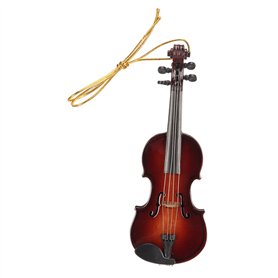Décoration pour instrument de musique miniature résine écologique excellente facture délicat violon miniature ornement à suspend