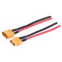 Oumefar 2 Pièces/Ensemble XT60 Femelle Mâle, RC de la Batterie Câble, Connecteur Adaptateur 14AWG Silicone Câble Fil RC Accessoi