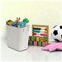 Acrimet Corbeille, Poubelle de bureau, 3,25 gallons / 13 quarts / 12 litres (en plastique) (couleur blanche) (lot de 4)