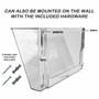 Acrimet Organisateur Mural pour Dossiers Modulaires en Plastique, format Lettre A4 (crochets inclus) (Couleur Transparent) (Lot 
