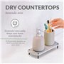 Momo Lifestyle Égouttoir à séchage Rapide pour évier de Salle de Bain - Organiseur d'accessoires en Terre de diatomée - Égouttoi