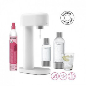 MYSODA Machine a Soda Ruby White. 1 bouteille 0.5L . 1 bouteille 1L. 1 cylindre 229,99 €