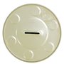 CUCUBA Tirelire Argent Métal (Fer-étain) Non Ouvrante - Style Classique - Pour Adultes et Enfants Vintage Lovers - 13 cm x 13 cm