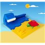 Simba Blox 104114518 – 250 Blocs de Construction dans Un Seau, pour Enfants à partir de 3 Ans, différentes Pierres, 8 fenêtres, 