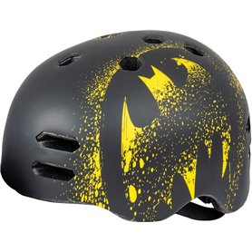 TataWay in Viaggio si cresce - Casque de Ville Enfant | Super héros Batman | Bretelles Réglables | Ventilation Optimale | Design