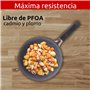 Lagostina Tempra Mineral Poêle antiadhésive en acier et aluminium avec revêtement minéral+ Ø 20 cm, poignée en silicone, effet p