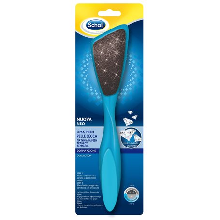 Scholl Lime à pied à double action avec cristaux de diamant
