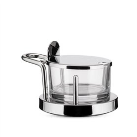 Alessi 5071 Fromagère Design Verre et Acier Inoxydable