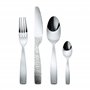 Alessi Mw03s24 Dressed Service à Couverts 24 Pièces en Acier Inoxydable 18/10 Brillant avec Décoration en Relief