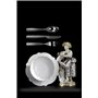 Alessi Mw03s24 Dressed Service à Couverts 24 Pièces en Acier Inoxydable 18/10 Brillant avec Décoration en Relief