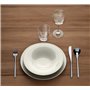 A di Alessi Ku Assiette à Dessert en Porcelaine - Blanc - Set de 4 Pièces