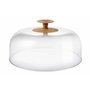 Alessi Mw24 Dressed in Wood Couvercle en Pmma avec Pommeau en Bois de Hêtre