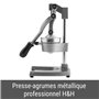 H&h spremimelograno leva professionale in metallo grigio cm29x40