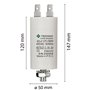 TECNID MG8600 Permanent pour Moteurs 60µF 450V. Écrou M8 Puissance. Le condensateur de démarrage est dans Un boîtier cylindrique