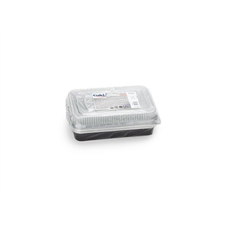Cuki Professional Lot de 10 bacs en aluminium avec couvercles ultra-force
