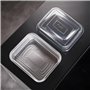 Cuki Professional Lot de 10 bacs en aluminium avec couvercles ultra-force, 6 portions, laquées, 29 x 19 x h4 cm, jetables pour f