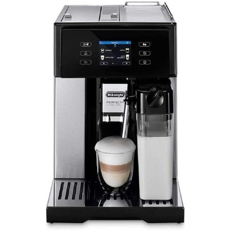 De'Longhi Perfecta Deluxe ESAM 460.80.MB Machine à café automatique avec système à lait LatteCrema et fonction cafetière