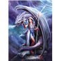 Clementoni - 39525 - Puzzle - 1000 Pièces - Monde Fantastique - Mage Dragon - Jeu de Création et Logique pour Enfants - à Partir