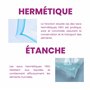 FRIO – 15 Sac Congélation ZIP 6L (taille L - 29x42 cm) Réutilisables et Hermétiques avec double ZIP, Sachets Plastiques Transpar